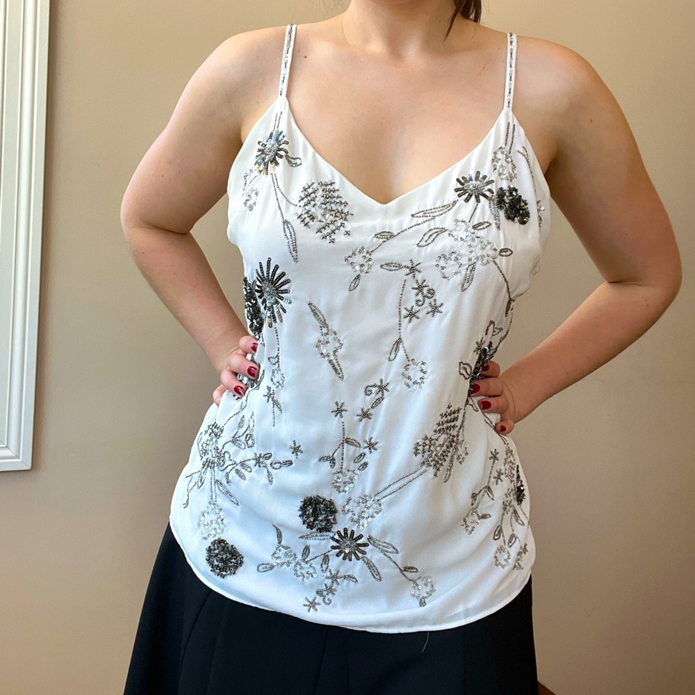 WHBM Beaded Tank